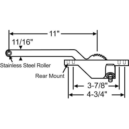 Strybuc Single Arm Casement Operator 36-227-8